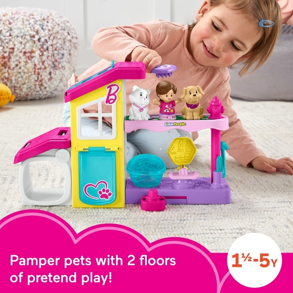 Fisher-Price Little People Barbie Play and Care Pet Spa Musical Toddler Playset. - Picture 2 of 7